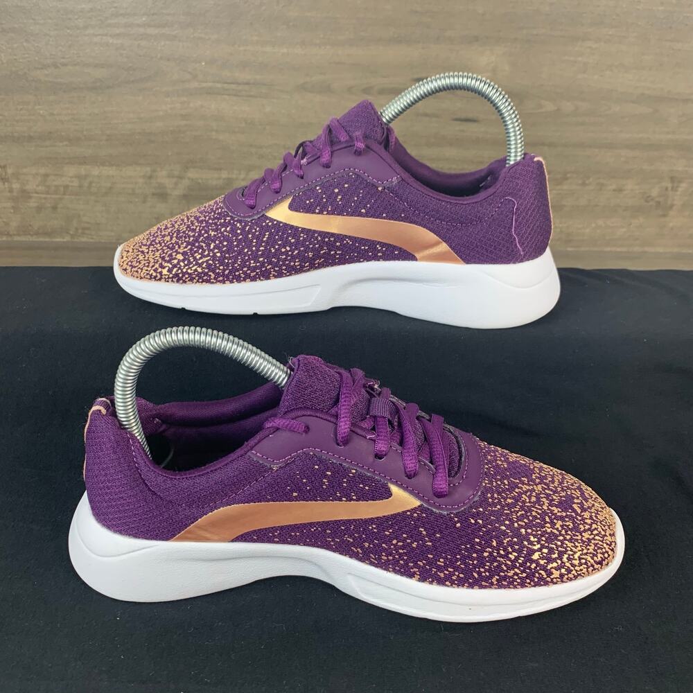 Athletic Works Women's Memory Foam Athletic Shoes Size 6.5 W Sneakers Purple